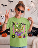 Cute Skeleton Cats Halloween Youth T-Shirt
