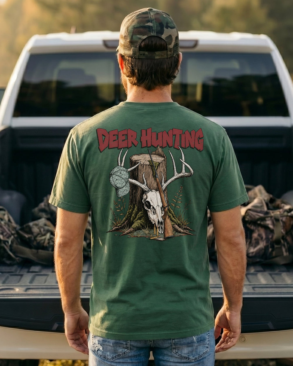 Deer Hunting Skull T-shirt