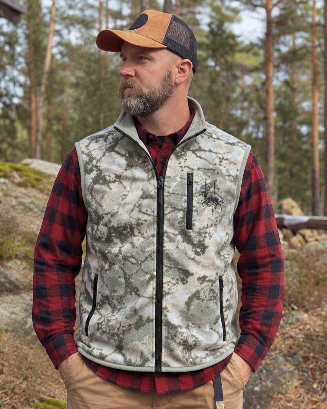 Vest detail - Deer Hunts Camo Layering Series