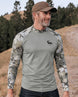 Long-Sleeve Turtleneck detail - Deer Hunts Camo Layering Series