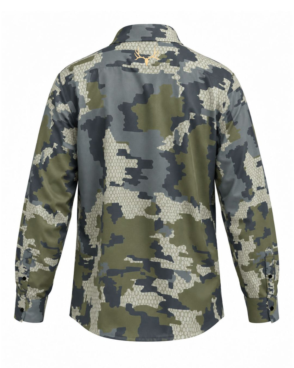 Deer Hunts Long-sleeve Button Up Shirt (2).jpg