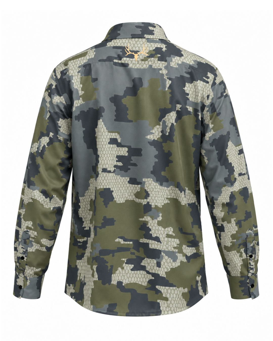 Deer Hunts Long-sleeve Button Up Shirt (2).jpg