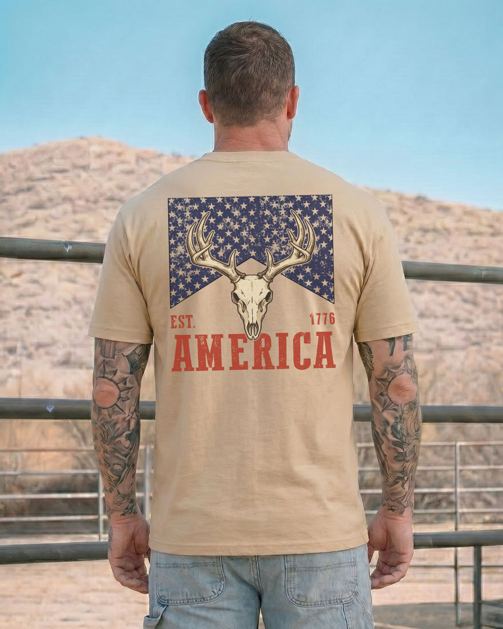 Deer Skull EST.1776 T-shirt