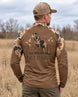 Long-Sleeve Turtleneck detail - Duck Dog Camo Layering Series