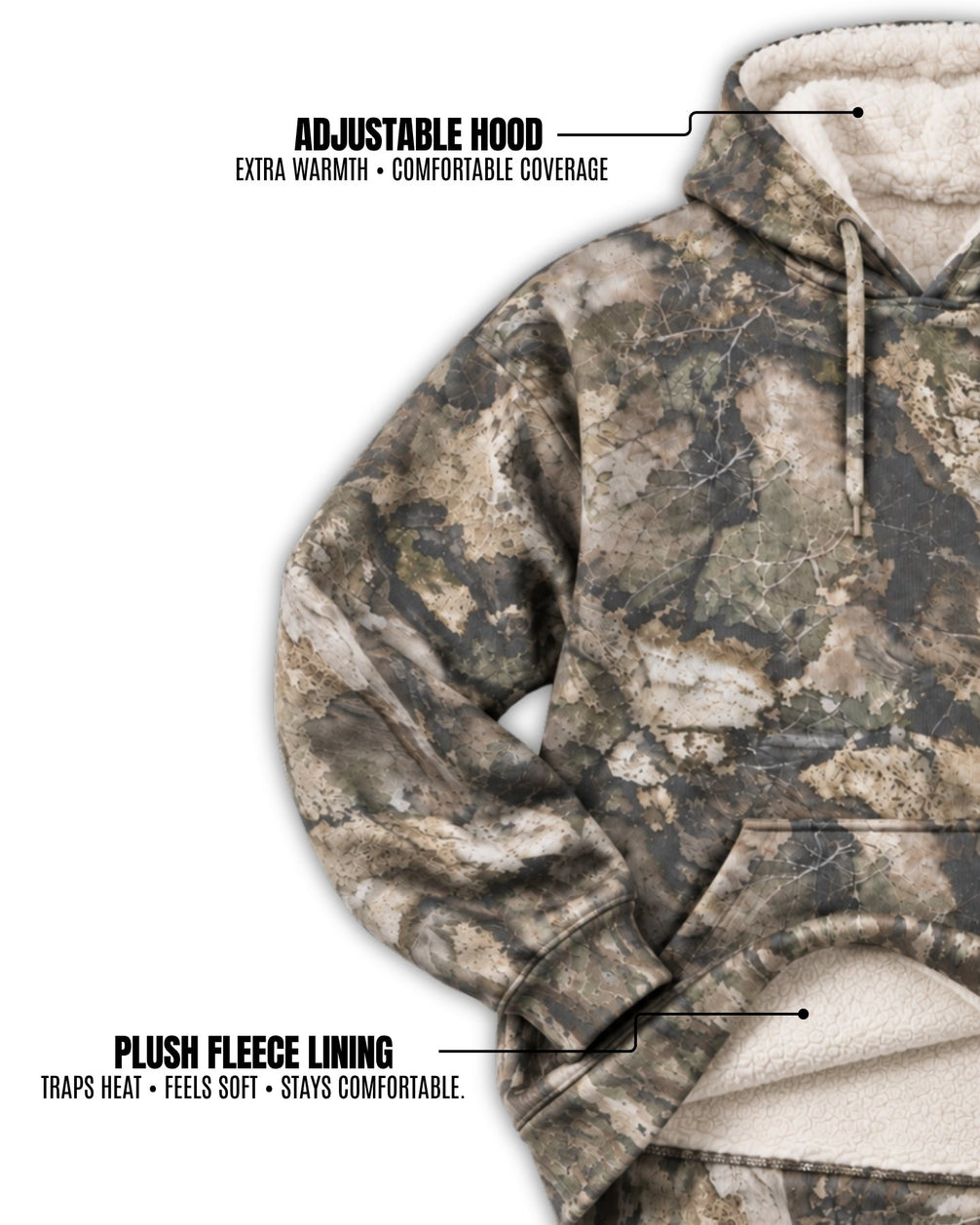 Duck It Camo Fleece Hoodie