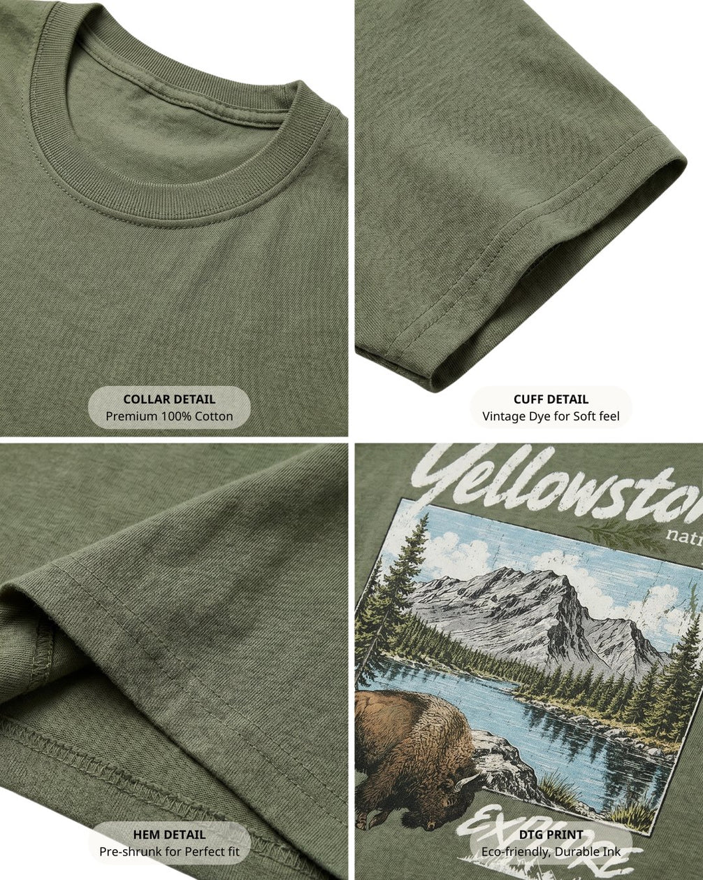 Explore The Wild Yellowstone T-shirt