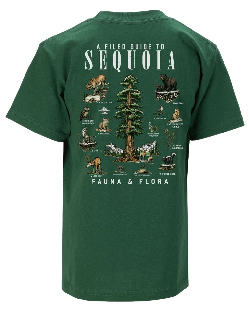Fauna & Flora Of Sequoia National Park T-shirt