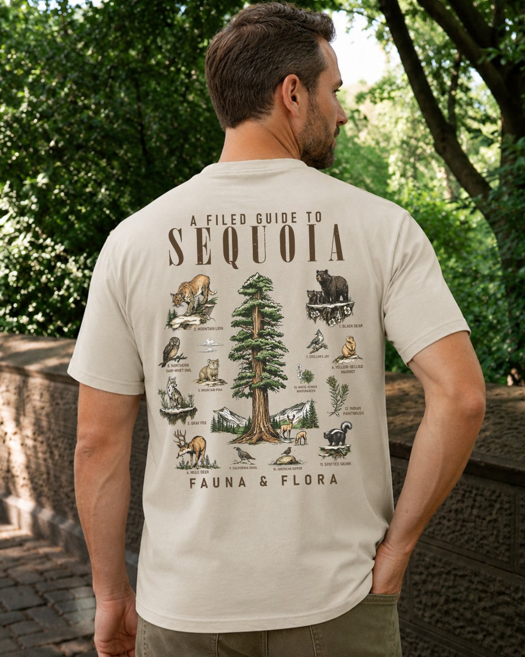 Fauna & Flora Of Sequoia National Park T-shirt