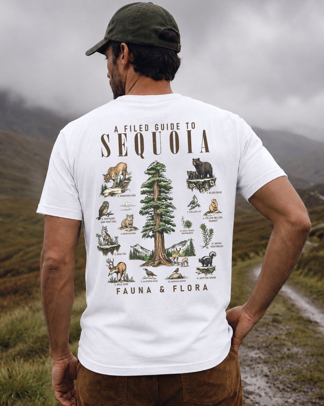Fauna & Flora Of Sequoia National Park T-shirt
