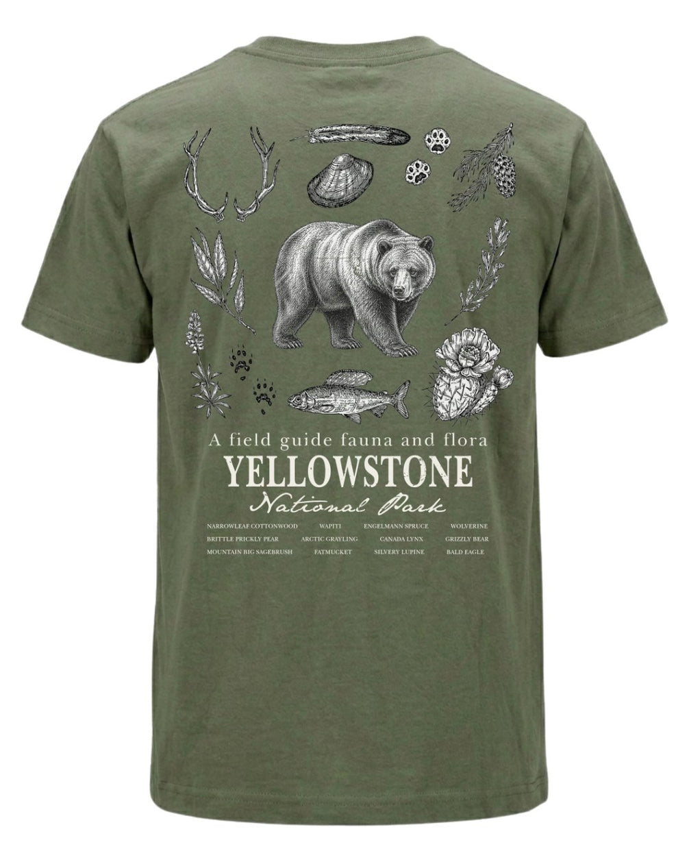 Fauna & Flora Of Yellowstone T-shirt