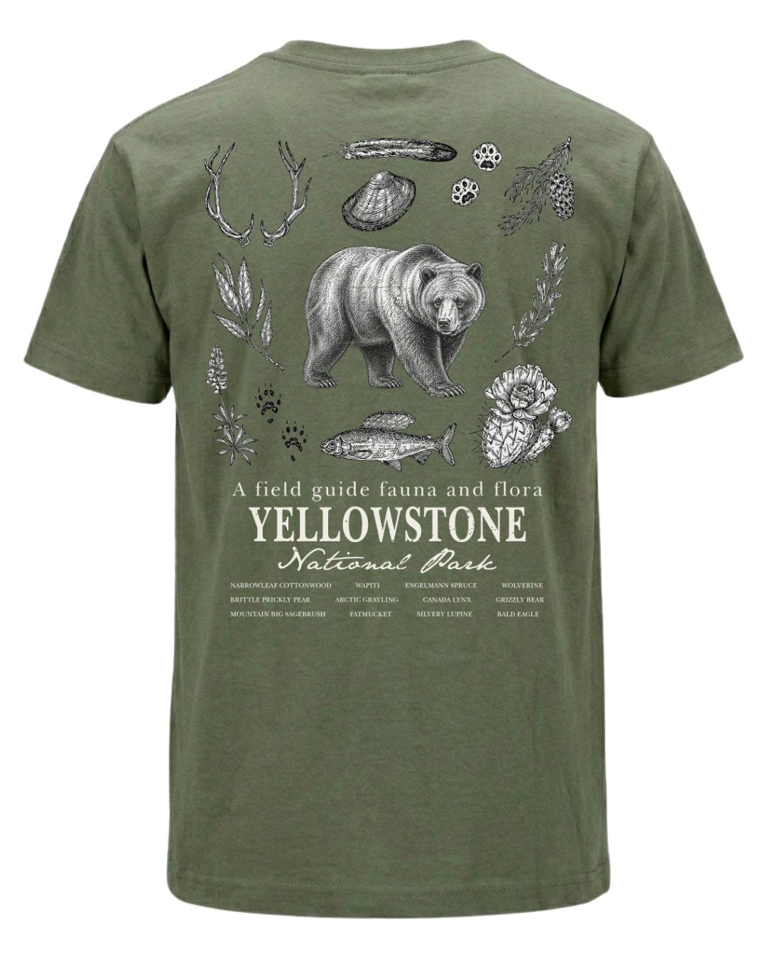 Fauna & Flora Of Yellowstone T-shirt