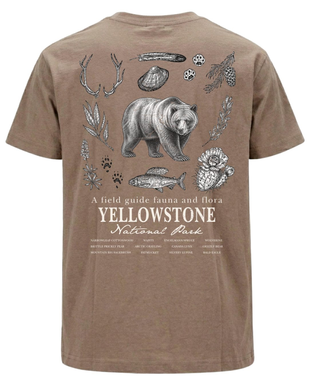 Fauna & Flora Of Yellowstone T-shirt