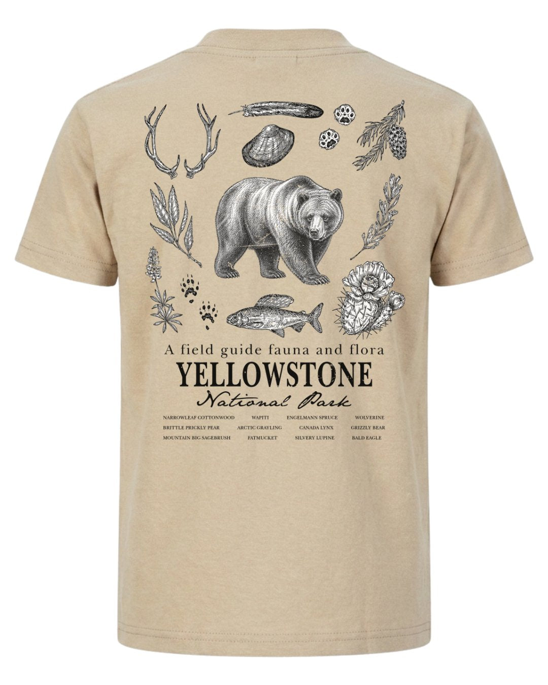 Fauna & Flora Of Yellowstone T-shirt