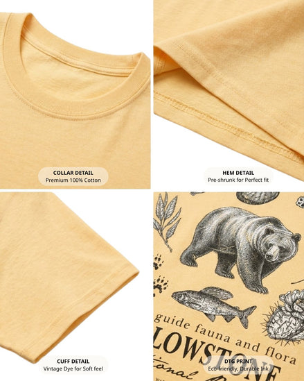 Fauna & Flora Of Yellowstone T-shirt