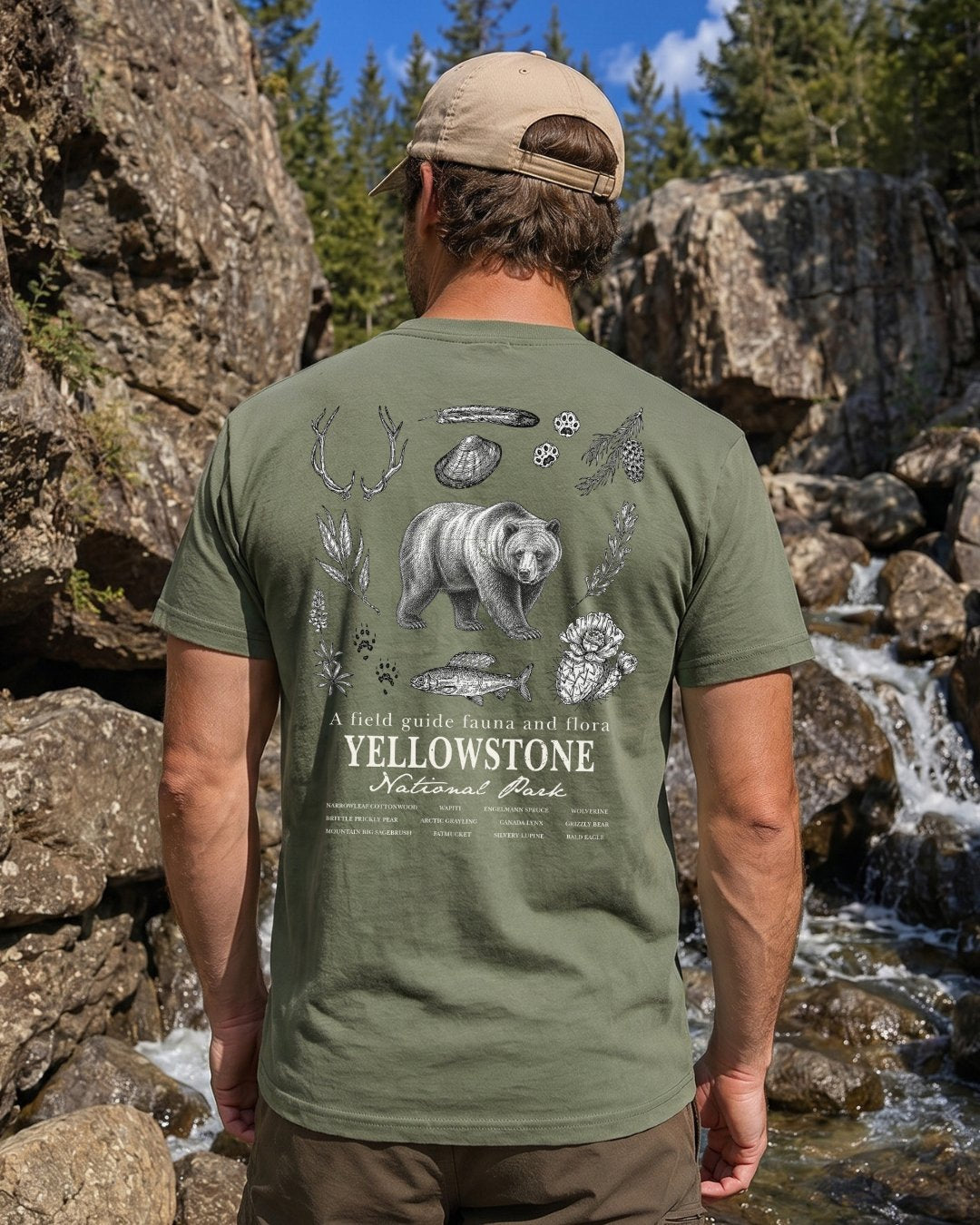 Fauna & Flora Of Yellowstone T-shirt