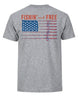 Fishin' And Free USA Flag T-shirt