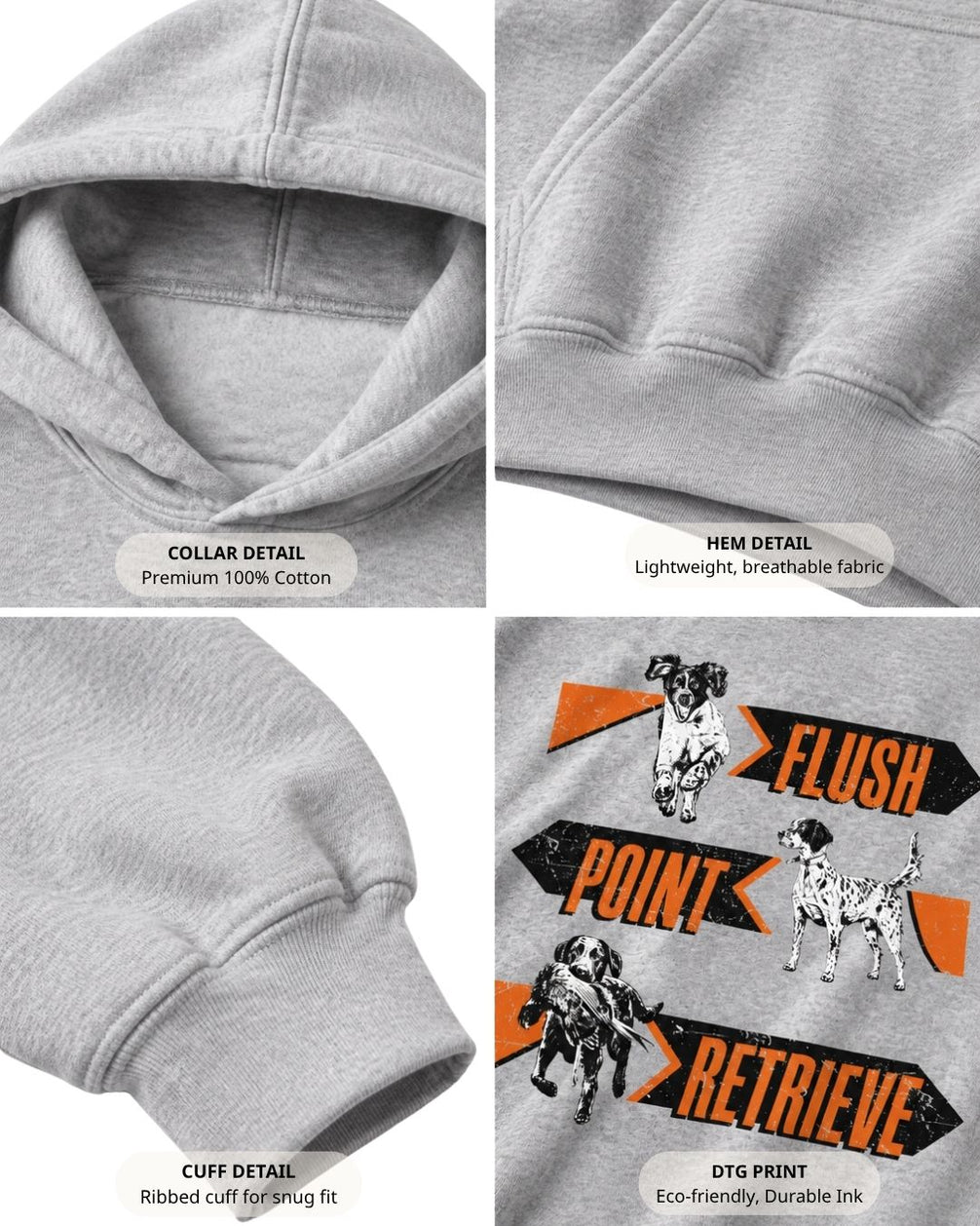 Flush. Point. Retrieve Hoodie