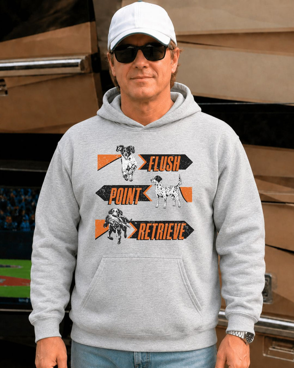 Flush. Point. Retrieve Hoodie