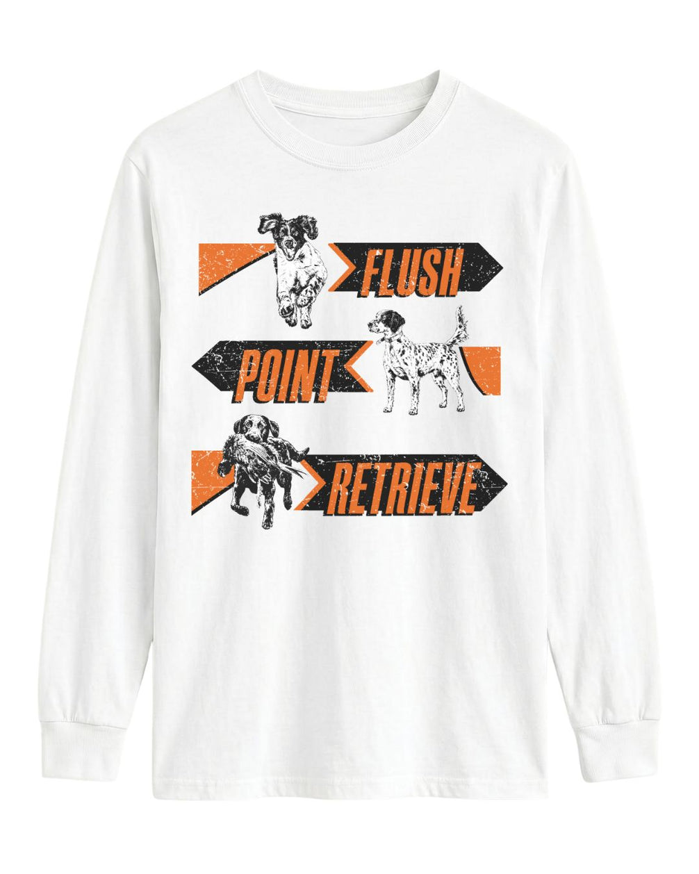 Flush. Point. Retrieve Long-sleeve