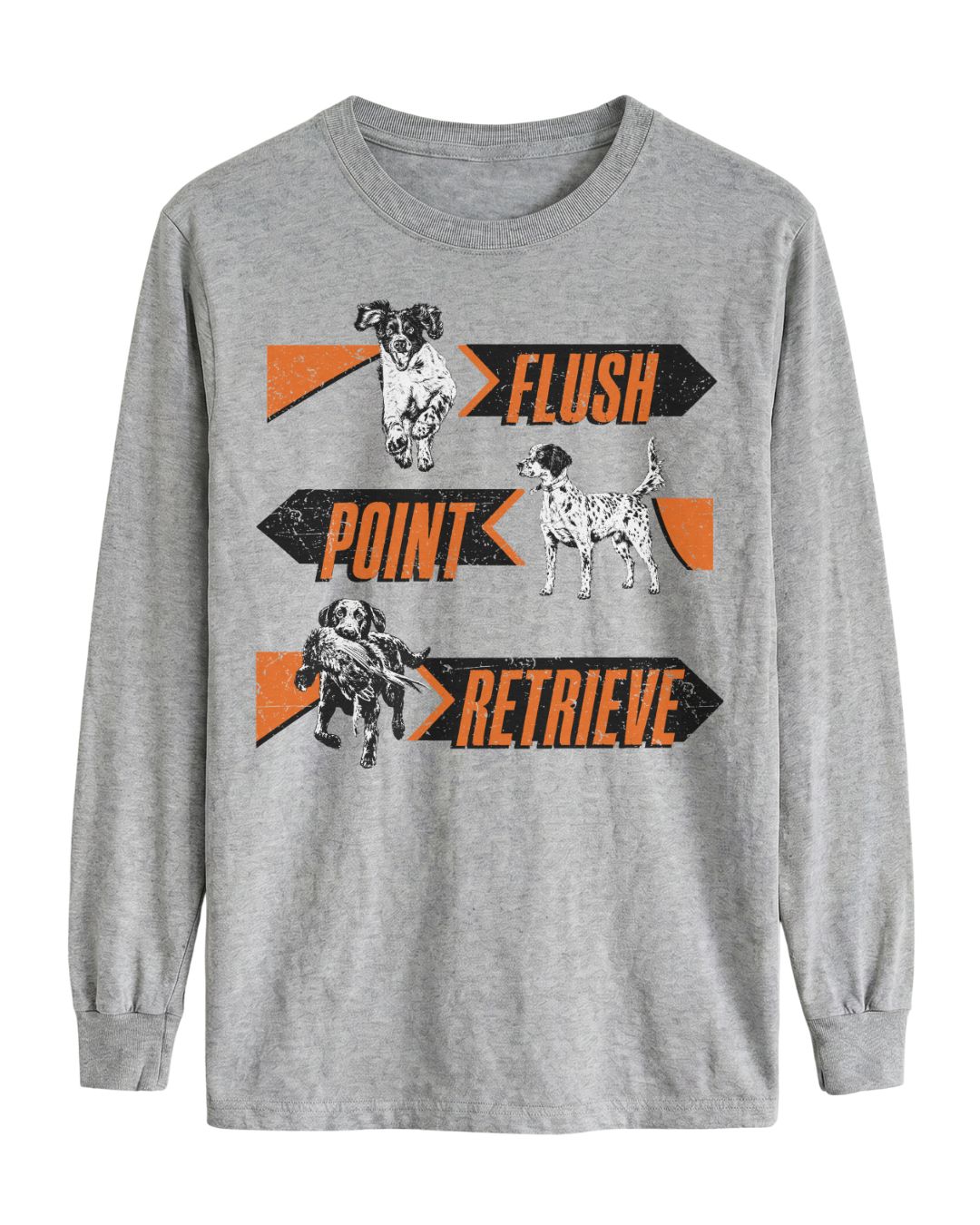 Flush. Point. Retrieve Long-sleeve