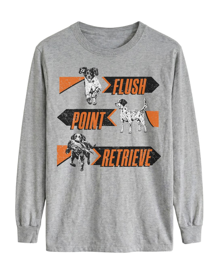 Flush. Point. Retrieve Long-sleeve