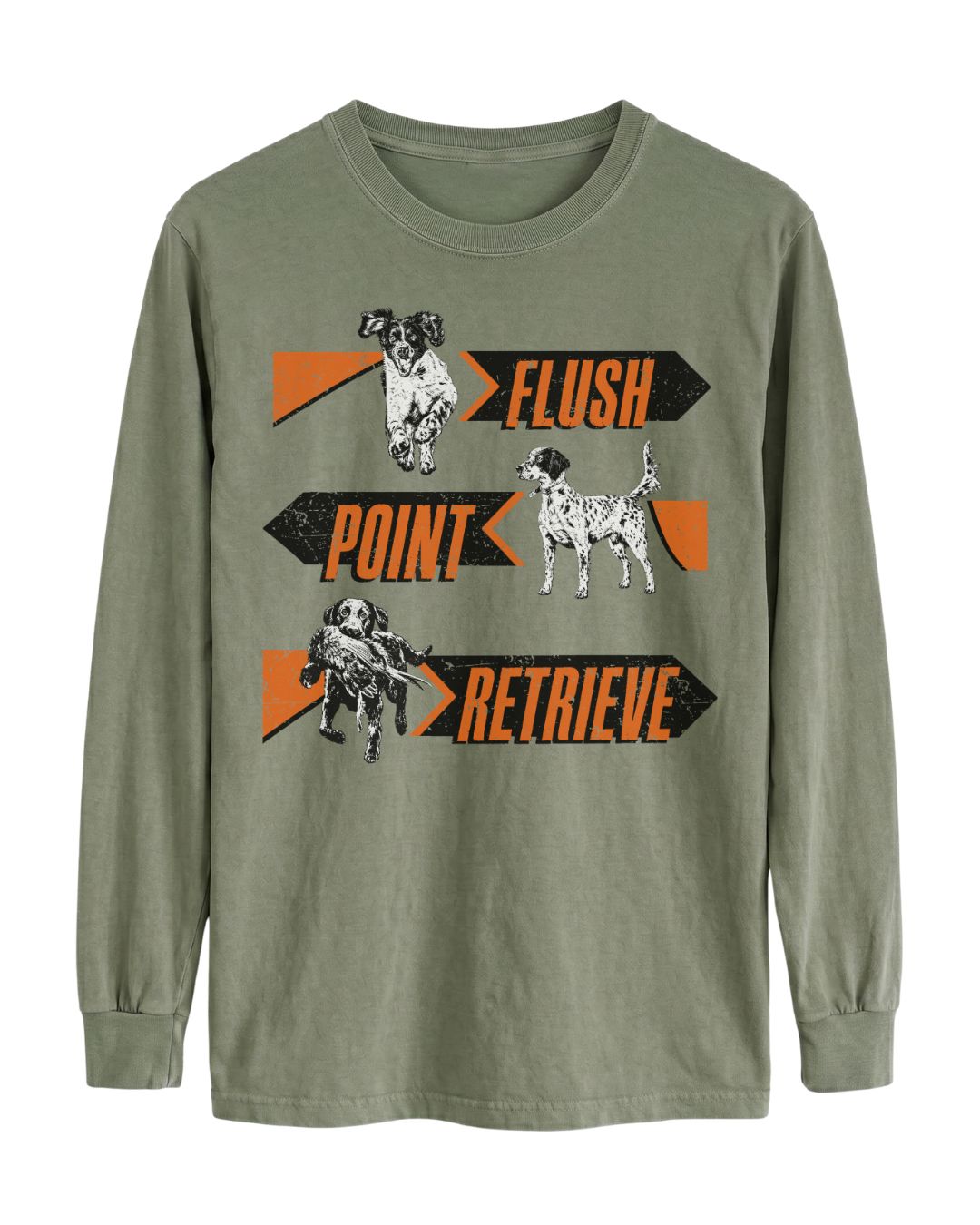 Flush. Point. Retrieve Long-sleeve