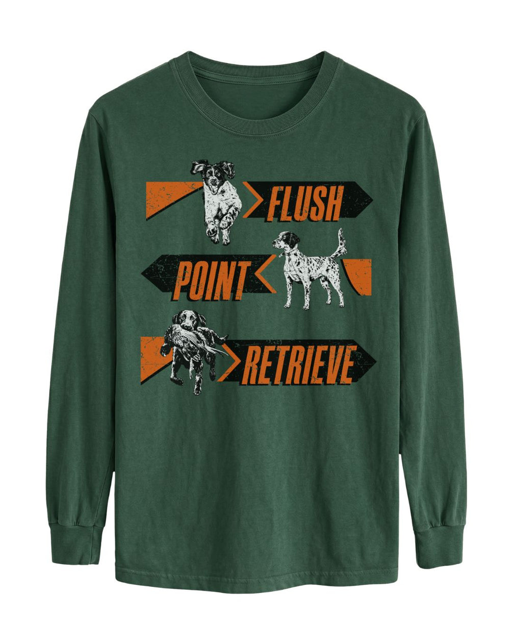 Flush. Point. Retrieve Long-sleeve