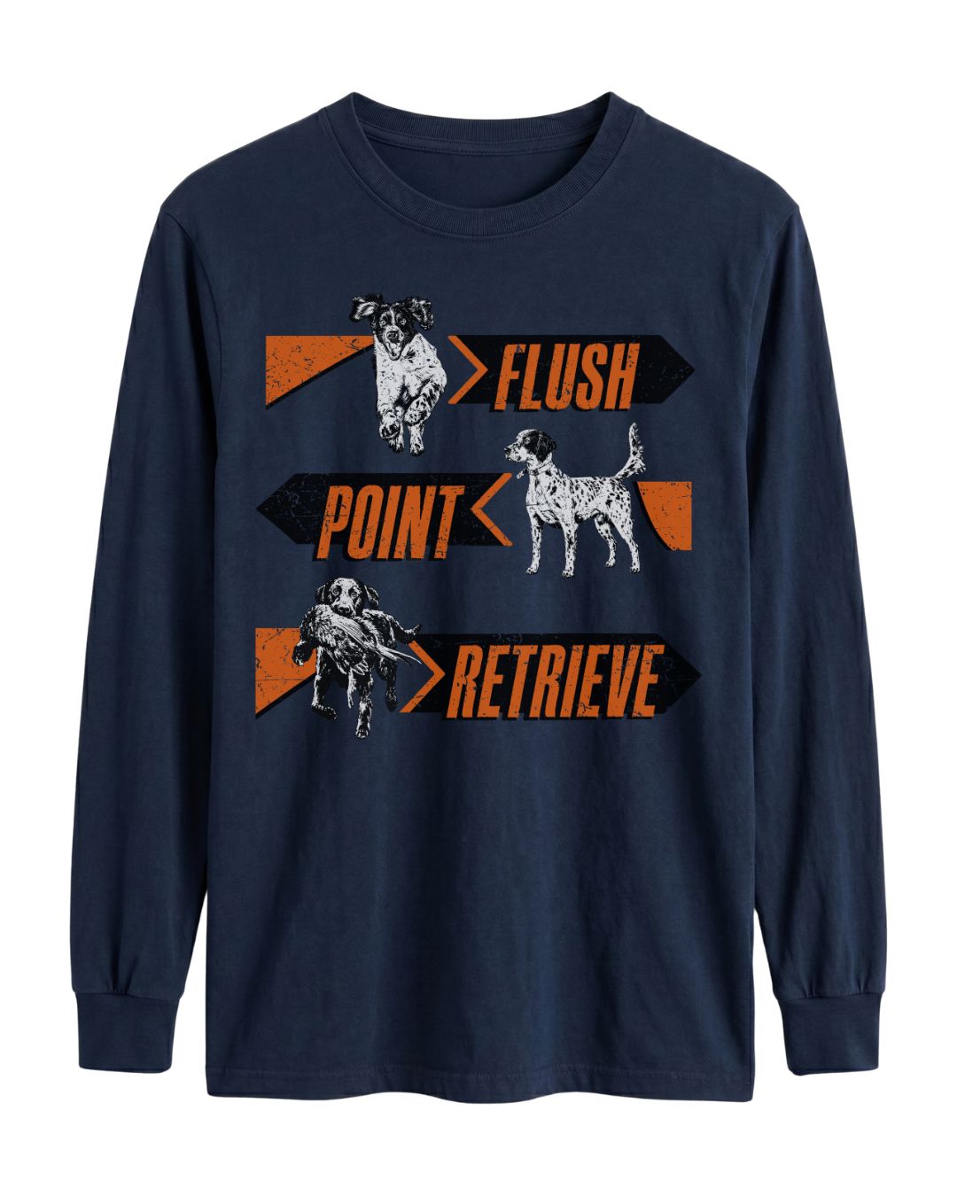 Flush. Point. Retrieve Long-sleeve