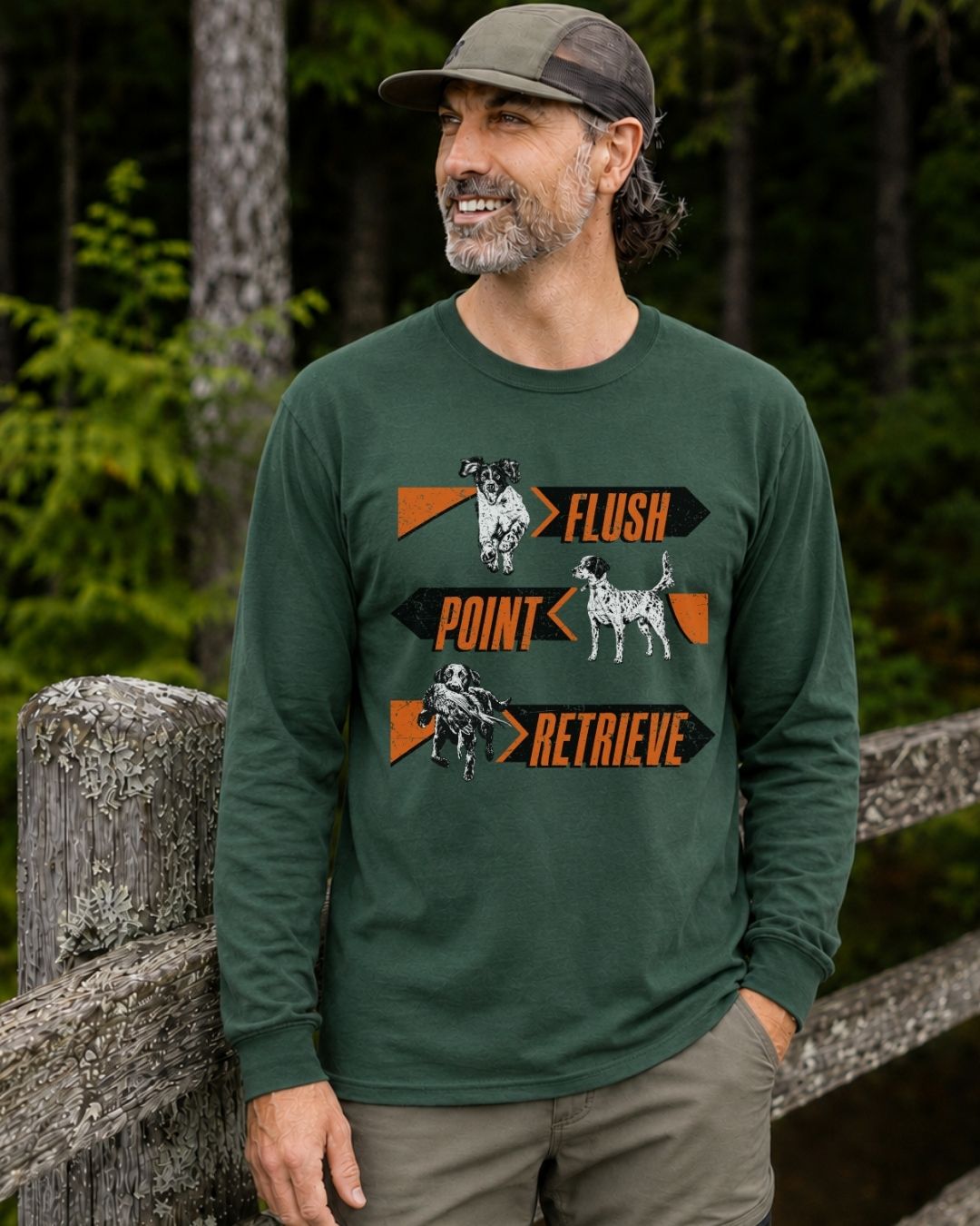 Flush. Point. Retrieve Long-sleeve