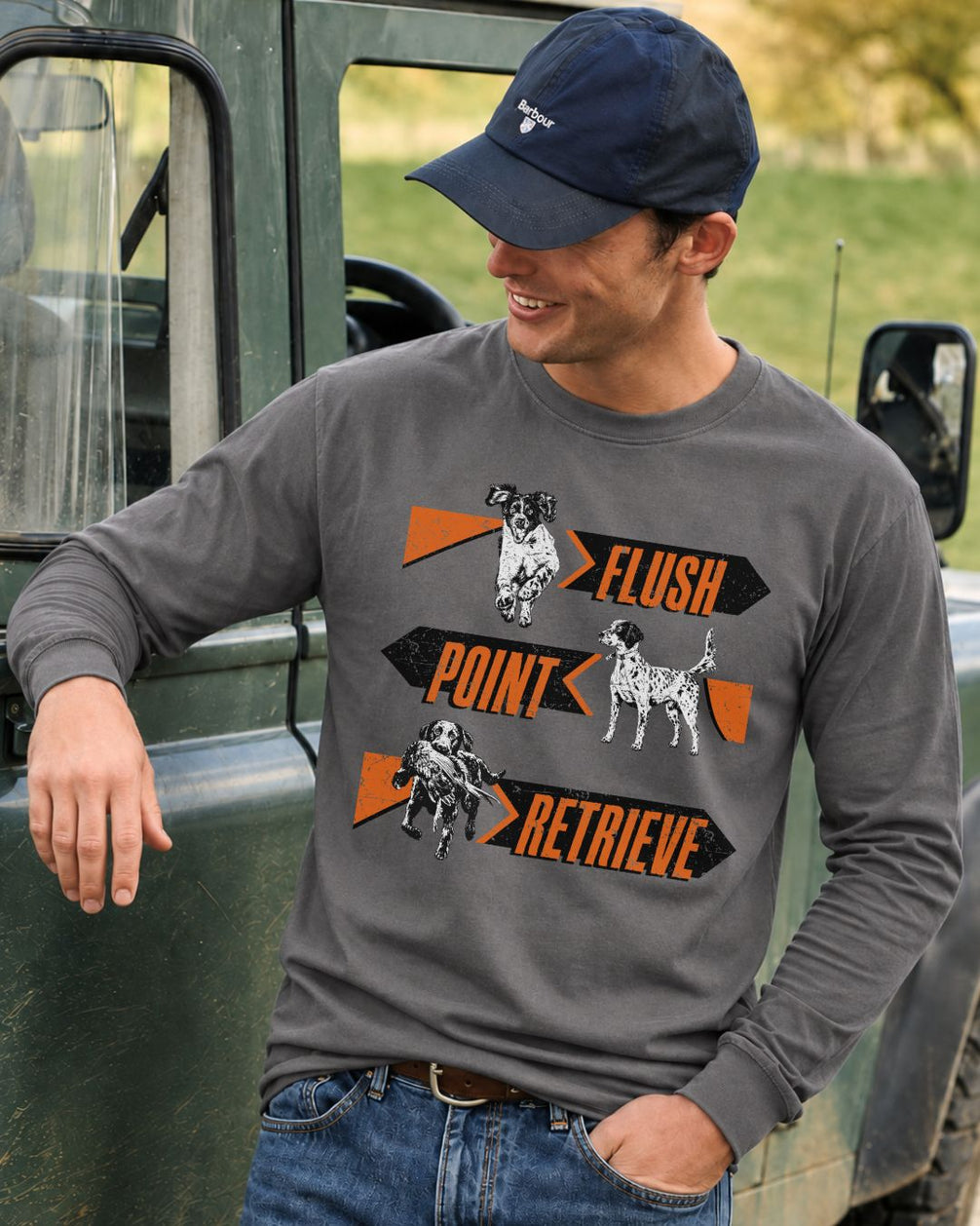 Flush. Point. Retrieve Long-sleeve