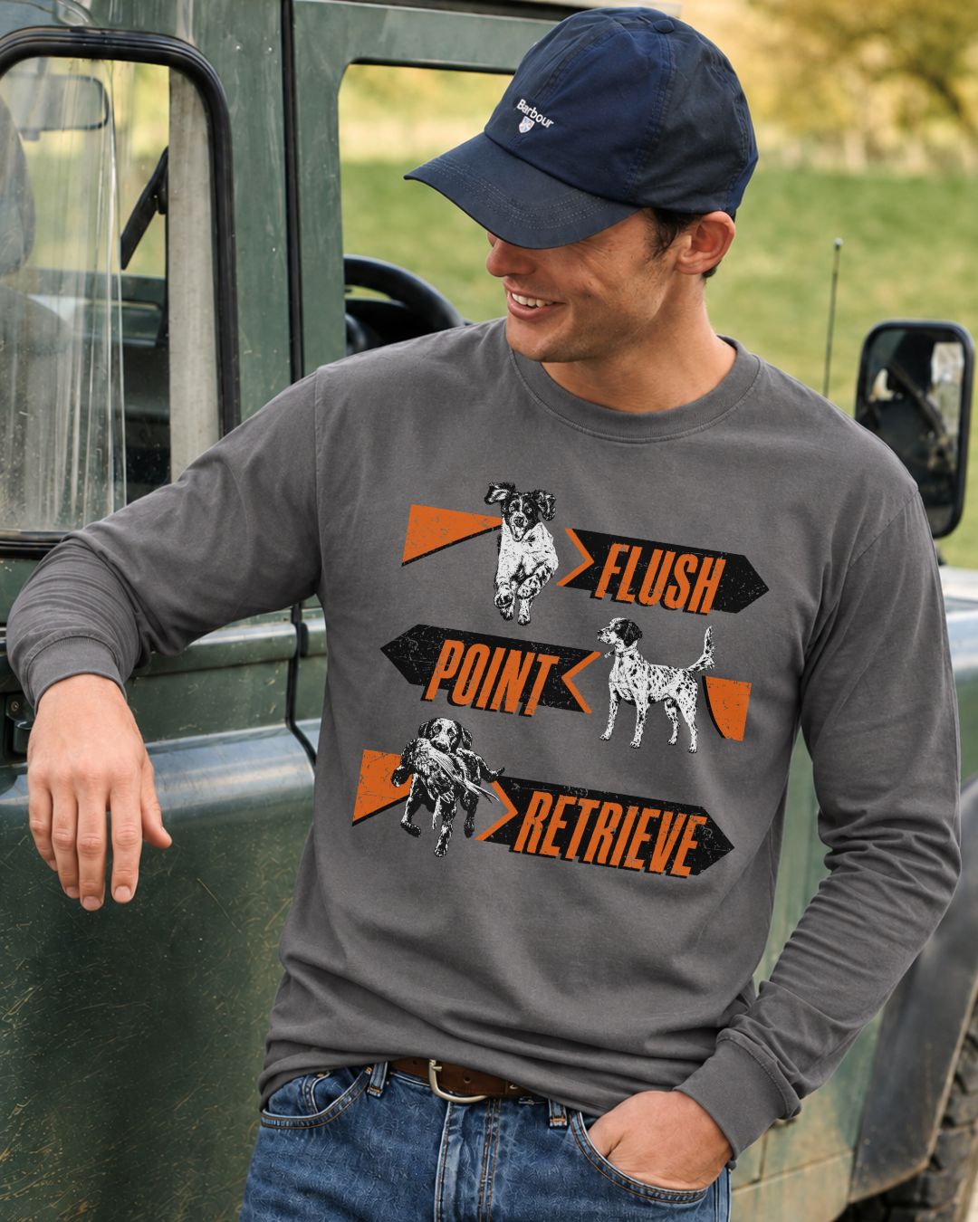 Flush. Point. Retrieve Long-sleeve