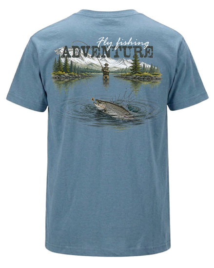Fly Fishing Adventure Mountain T-shirt