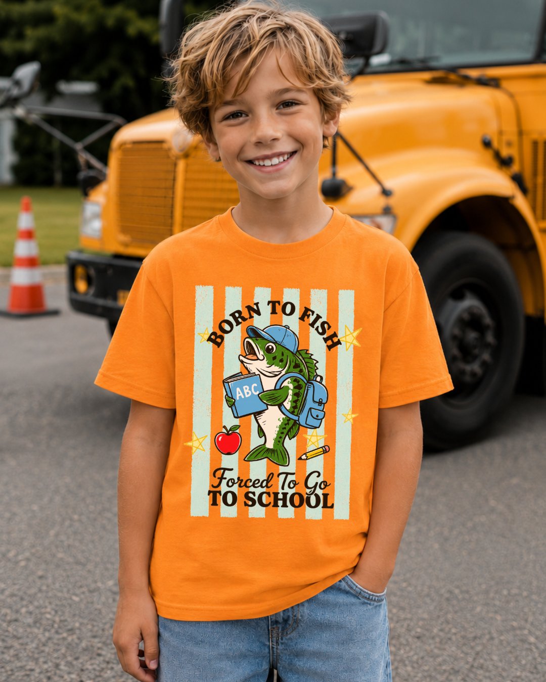 Funny Bass Fishing Youth Tee