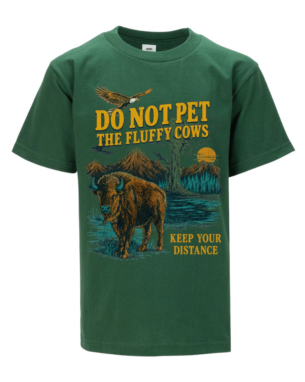 Funny Bison "Fluffy Cows" Vintage T-shirt