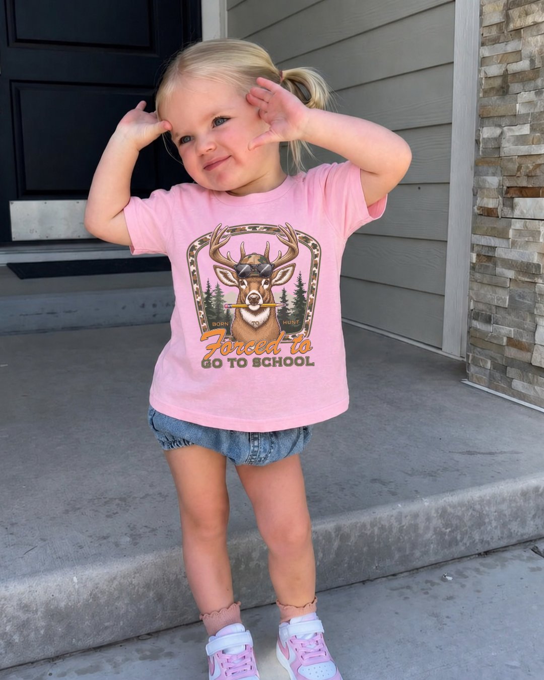 Funny Deer Back To School Youth Tee
