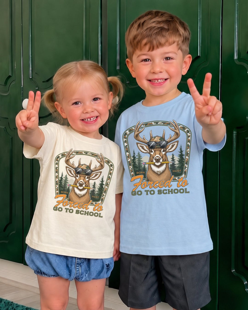 Funny Deer Back To School Youth Tee
