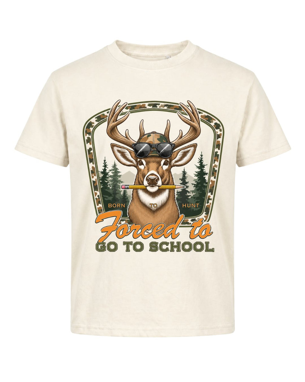 Funny Deer Back To School Youth Tee