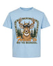 Funny Deer Back To School Youth Tee