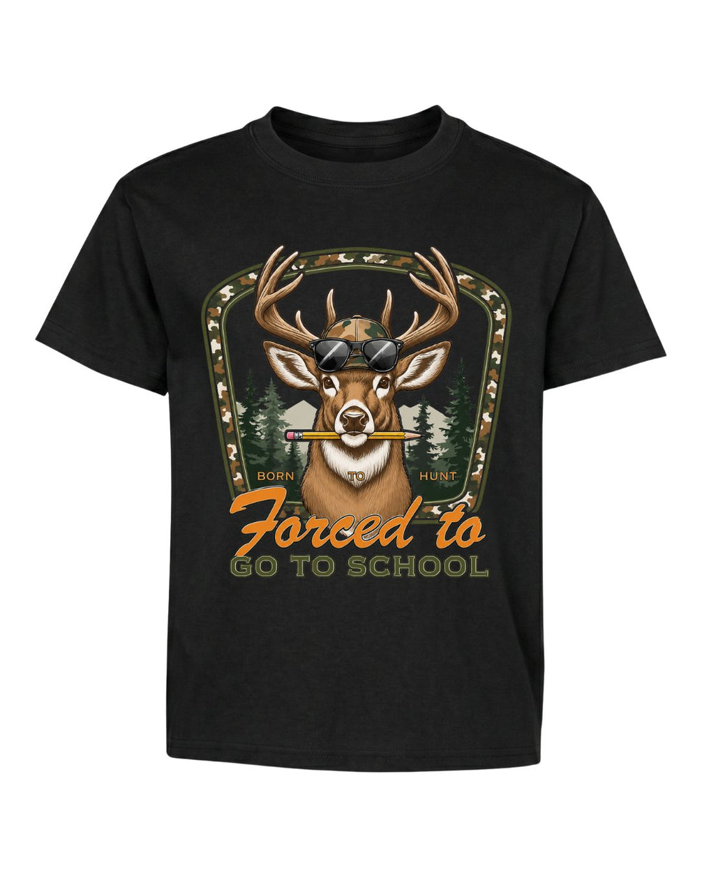 Funny Deer Back To School Youth Tee
