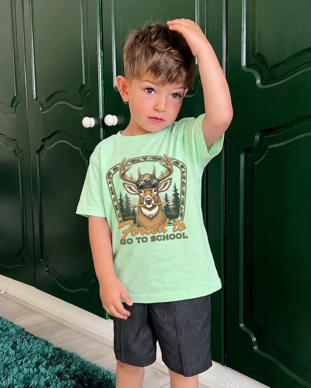 Funny Deer Back To School Youth Tee