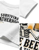Funny Dad Beer Skeleton T-Shirt