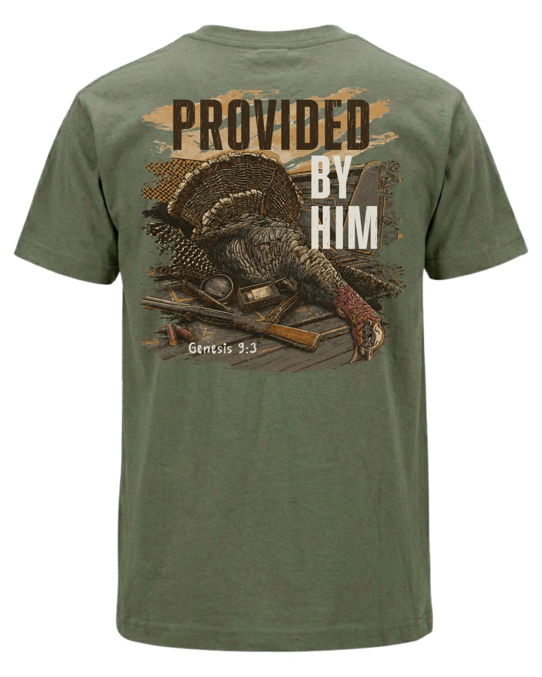 Genesis 93 Christian Turkey Hunting T-shirt