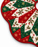 Geometric Star Quilted Christmas Tree Skirt