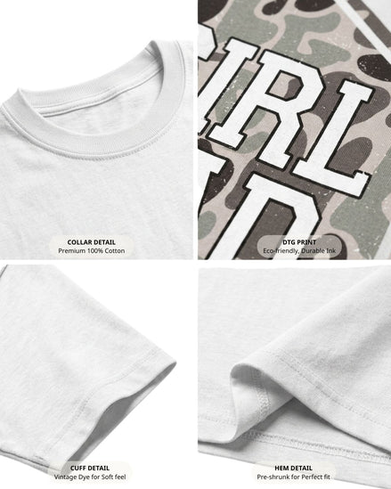 Girl Dad Camouflage T-shirt