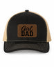 Girl Dad Trucker Hat with Leather Patch
