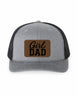 Girl Dad Trucker Hat with Leather Patch