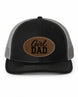 Girl Dad Trucker Hat with Leather Patch
