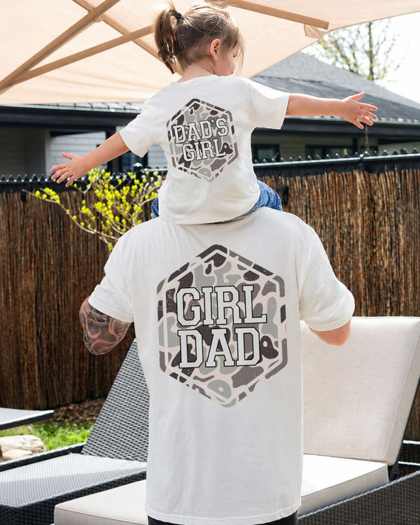 Girl Dad Camouflage T-shirt