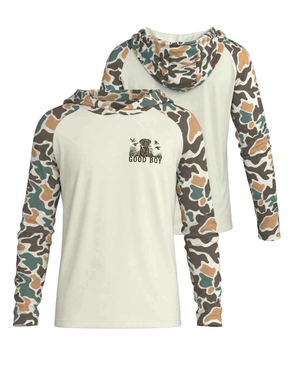 Good Boy Sun Protection Hoodie mockup 1