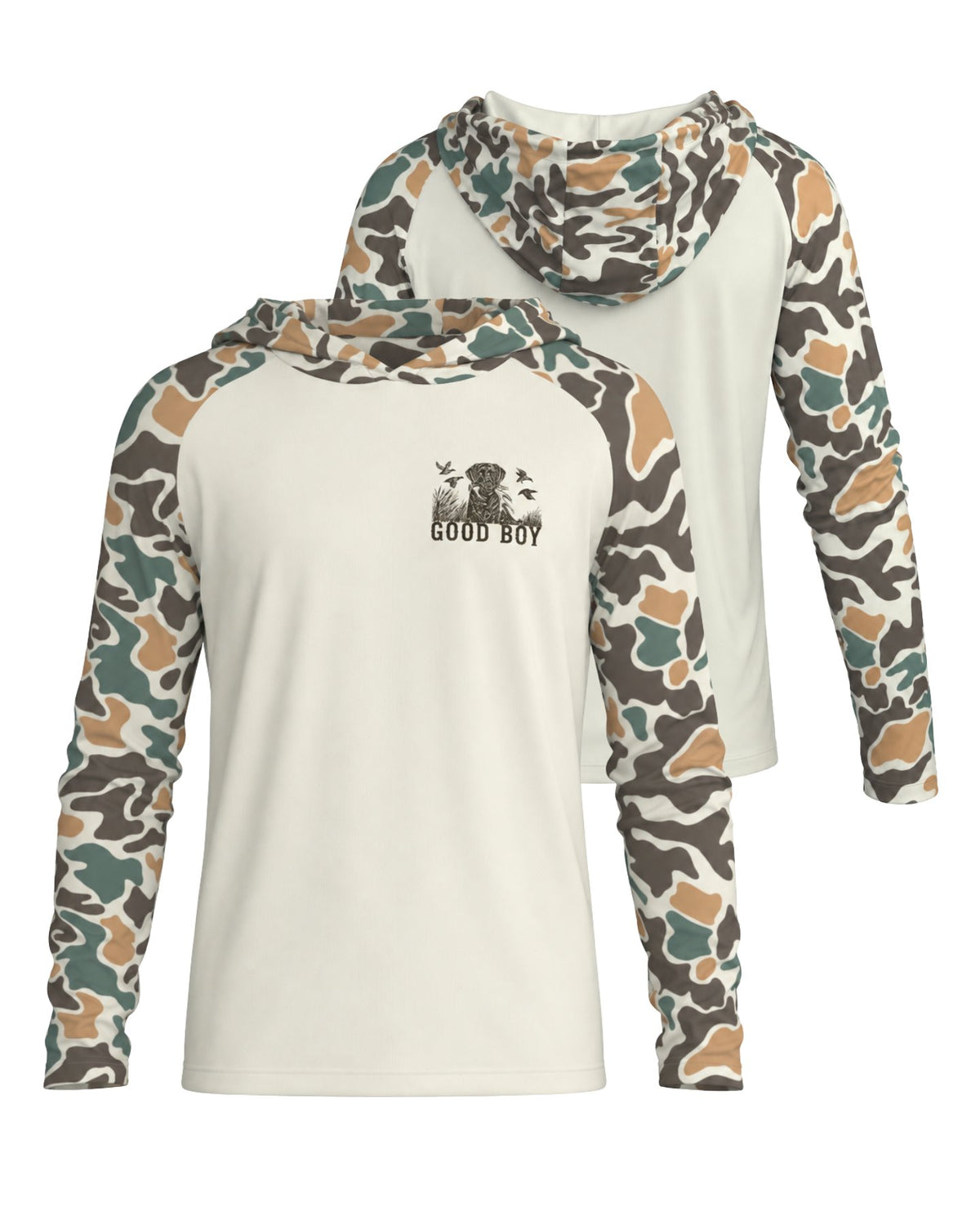 Good Boy Sun Protection Hoodie mockup 1